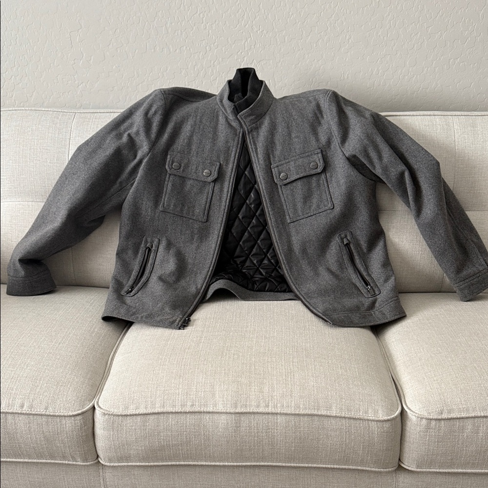 Michael Kors Charcoal Military Jacket